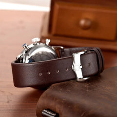 Mens Watches Top Brand Luxury Waterproof 30M Genuine Leather Sport Military Quartz Watches Men Clock Relogio Masculino