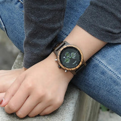 BOBO BIRD Simple Wood Women Watches reloj mujer Miyota Quartz Movement Ladies Clock Custom Wristwatch Great Gift with Wooden Box