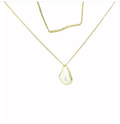 2Pcs Set Waterdrop Irregular Necklaces